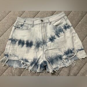 American Eagle  Tie-Dye Denim Shorts